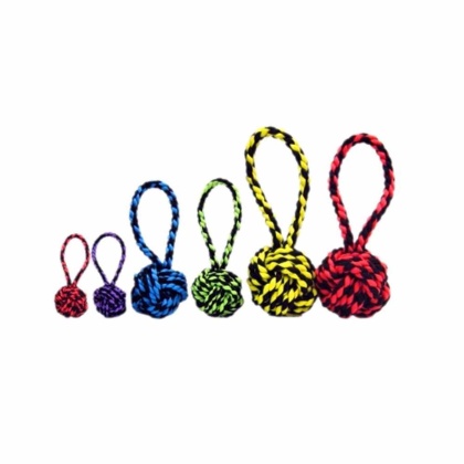Multipet Nuts for Knots w/Tug Rope Dog Toy - 4"