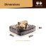 Frosted Willow - Rectangle Bed  MD -Frosted Willow - MD - 32" x 36"