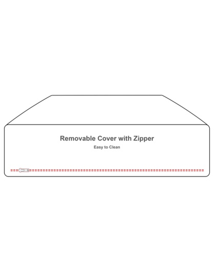 Midnight Frost - Rectangle Bed XL - Midnight Frost - XL - 56" x 41"