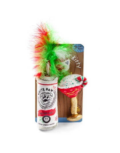 White Paw & Cattini Stocking Stuffers Christmas Catnip Toys