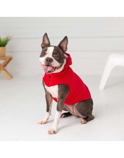 Red - GF Pet Elasto-Fit Urban Dog Hoodie - 2XL